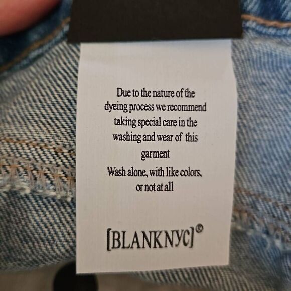 BLANK NYC The Reeve Cut-Off Denim Short Cruise Control 26 - Picture 5 of 11